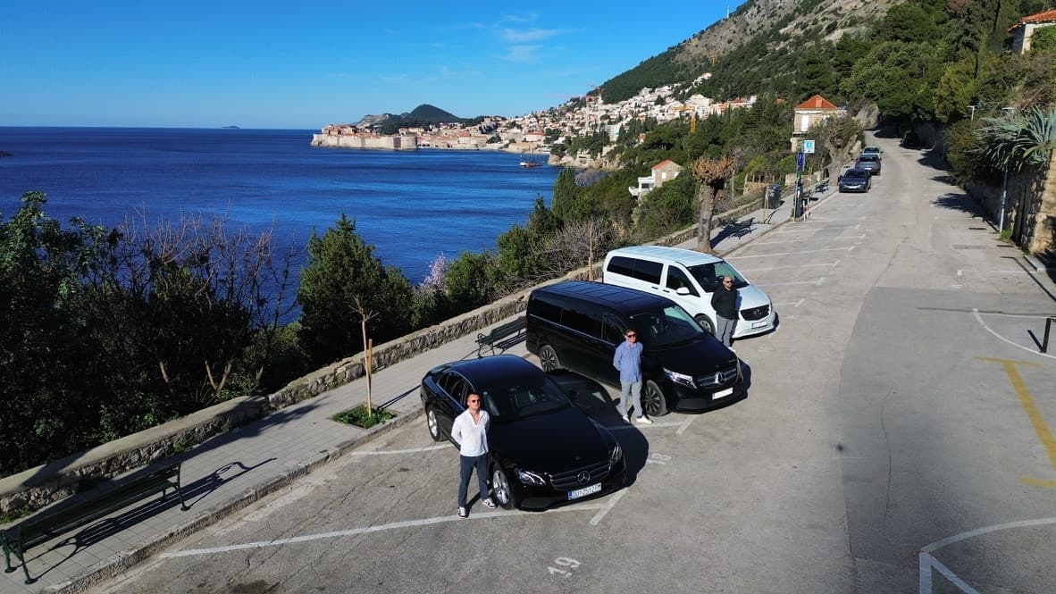 Premium Mercedes sedan for private airport transfers in Dubrovnik